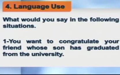 LANGUAGE USE &amp; WRITING