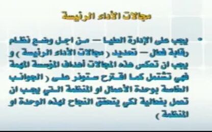 مجالات الاداء 