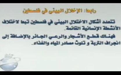 مصادر الاخلال البيئي في فلسطين