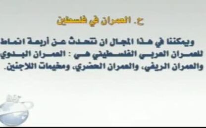 العمران في فلسطين(العمران البدوي, العمران الريفي)