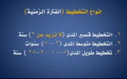 انواع التخطيط