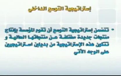استراتيجية التوسع الداخلي 