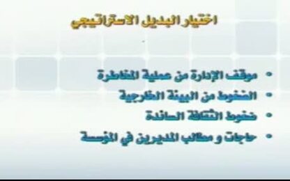 اختيار البديل الاستراتيجي المناسب 
