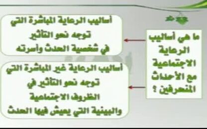 اساليب الرعاية الاجتماعية في ميدان الاحداث