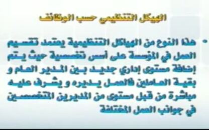 الهيكل التنظيمي حسب الوظائف 