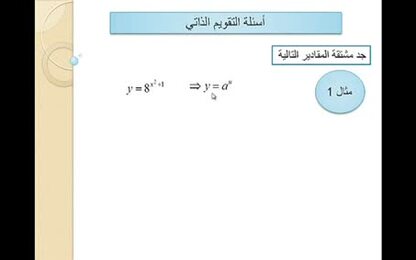 مشتقة الاقتران اللوغارتيم العام 