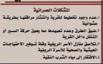 المشكلات العمرانية في المجتمع الريفي