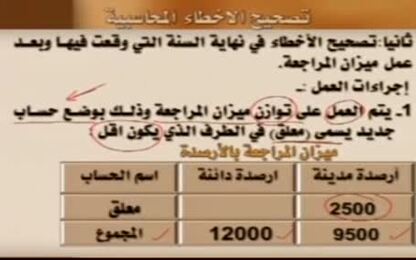 تصحيح الأخطاء في السنة الحالية 3