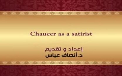 Chaucer as a satirist