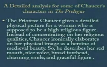 The character of the prioress in &quot;The Prologue&quot;