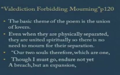 John Donne: &quot;A Valediction: Forbidding Mourning&quot; 