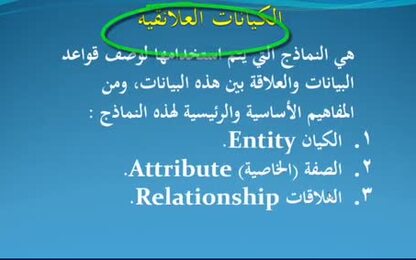 الكيانات Entities