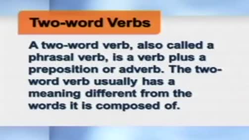 Two- Word Verbs