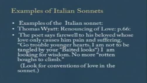 Sir Thomas Wyatt: "A Renouncing of Love"