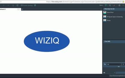 تقنية الصف الافتراضي WizIQ